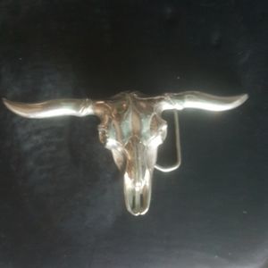 BULLHORNS BELT BUCKLE